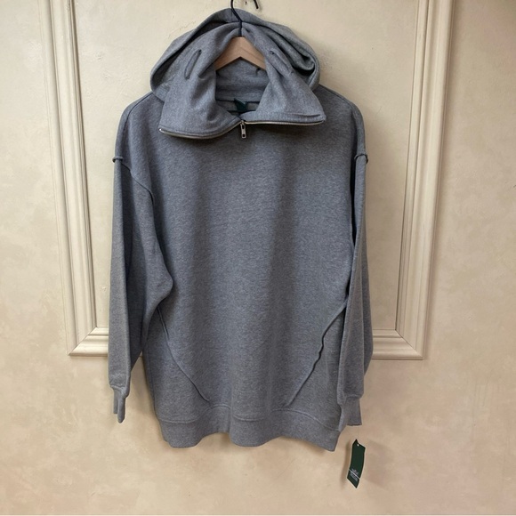 wild fable Tops - New! Wild Fable Zip Collared Protective Hoodie Women’s Medium